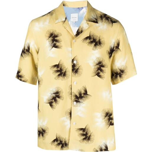 Paul Smith camicia con stampa astratta - giallo