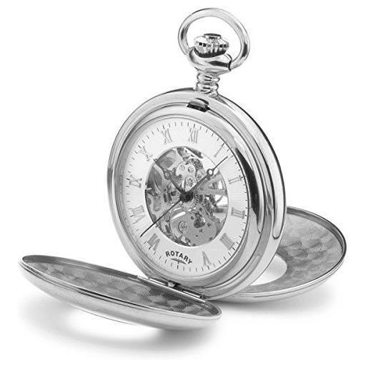Rotary watches men's skeleton mechanical pocket watch mp00712/01