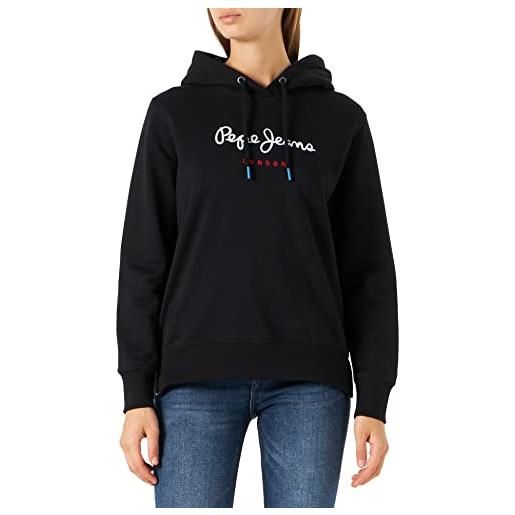 Pepe Jeans calista hoodie, maglia di tuta donna, nero (black), l