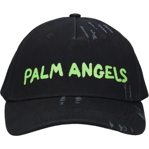 PALM ANGELS cappello baseball in cotone con logo