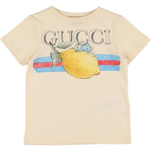 GUCCI t-shirt peter rabbit in jersey di cotone