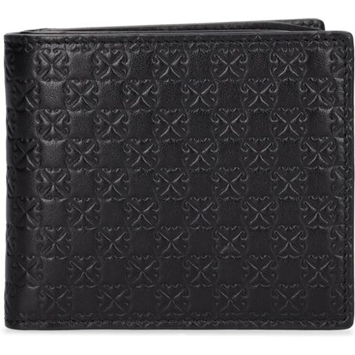 OFF-WHITE monogram leather bifold wallet