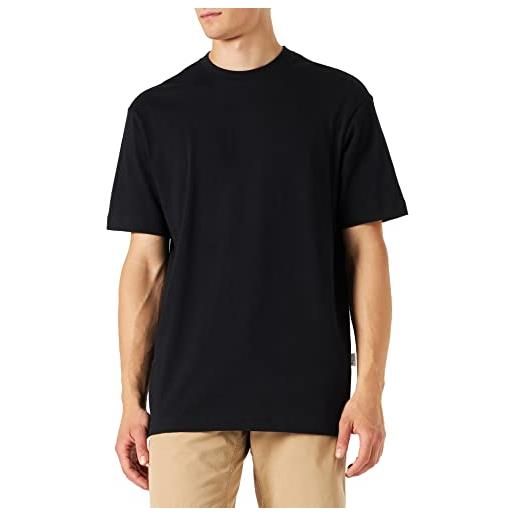 SELECTED HOMME STANDARDS slhloosetruman ss o-neck tee s noos t-shirt, nero, l uomo