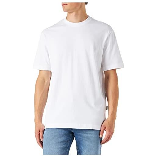 SELECTED HOMME STANDARDS slhloosetruman ss o-neck tee s noos t-shirt, nero, l uomo