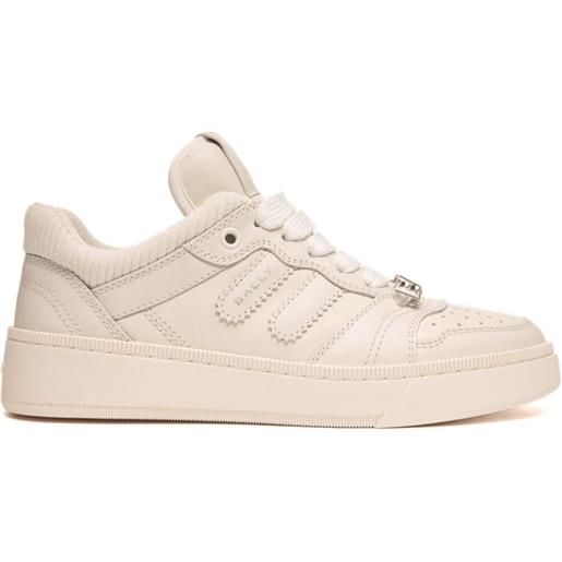 Bally sneakers raise con stampa - bianco