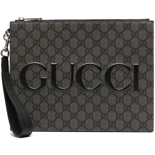 Gucci clutch gg supreme - grigio