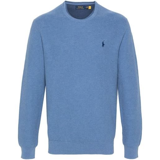 Polo Ralph Lauren maglione con ricamo - blu