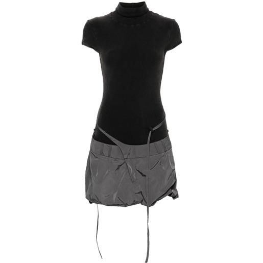 Ottolinger abito con design a pannelli - nero