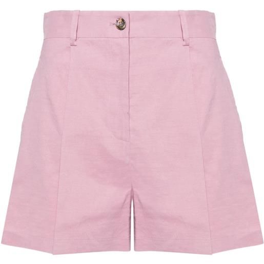 PINKO shorts a vita alta - rosa