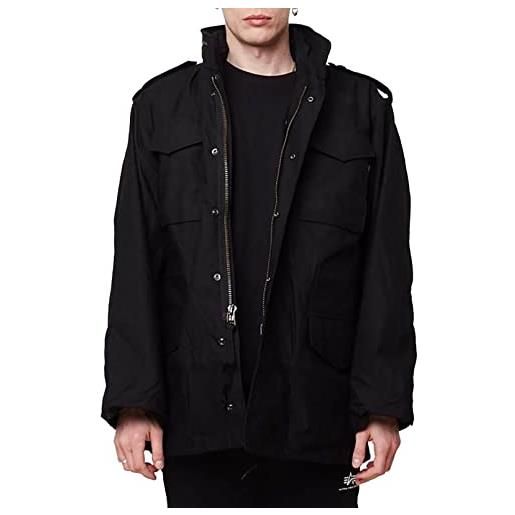 Alpha industries m-65 field jacket per uomo giacca, black, xs
