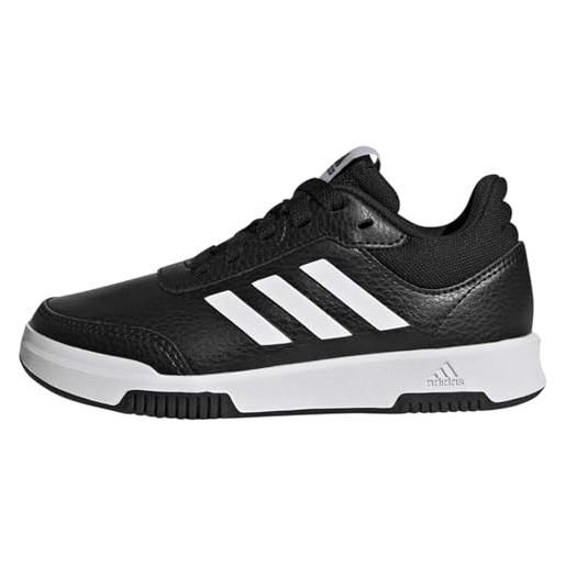 adidas tensaur sport training lace shoes, sneaker unisex - bambini e ragazzi, core black ftwr white core black, 35.5 eu