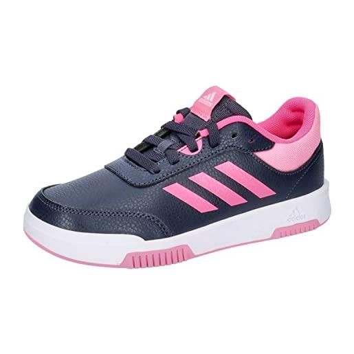 adidas tensaur sport training lace shoes, sneaker unisex - bambini e ragazzi, shadow navy lucid pink bliss pink, 30.5 eu