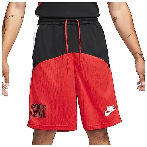 Nike dq5826-011 mnk df start5blk 11in short pantaloni sportivi black/university red/white/white m
