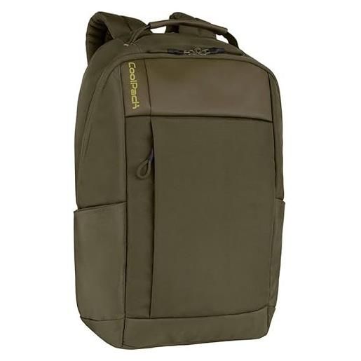 Coolpack e55014, zaino da lavoro spot olive green, green