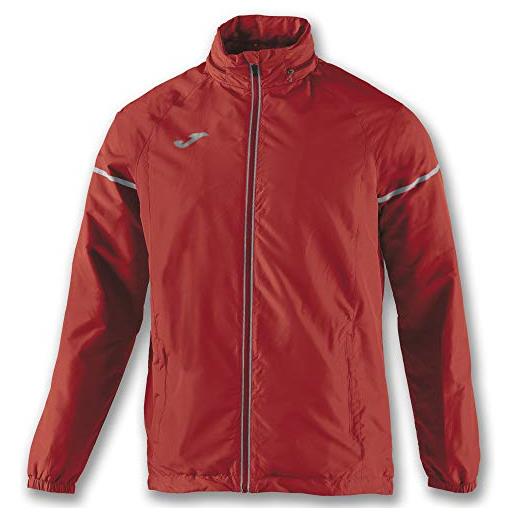 Joma, giacca impermeabile con fodera interna-race boy's, rosso, xs
