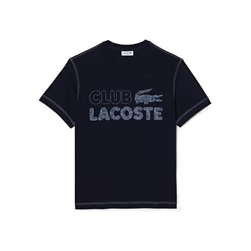 Lacoste th5440 maglietta e turtle neck shirt, blu navy, m uomo