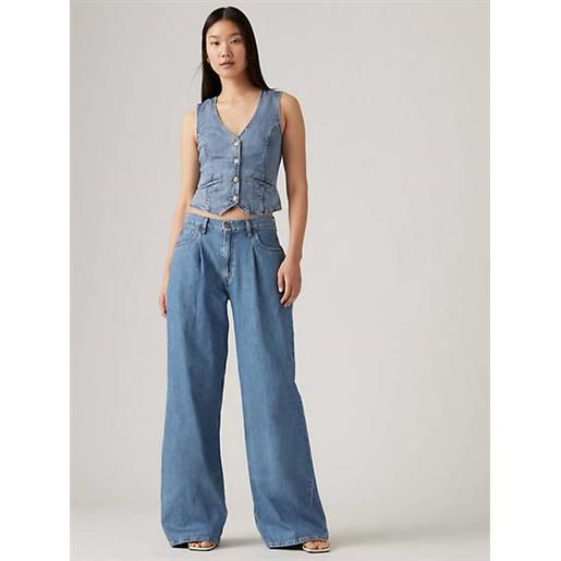 Levi's dad jeans lightweight oversize a gamba ampia blu / cause and effect