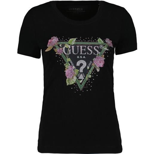 GUESS t-shirt logo floral donna