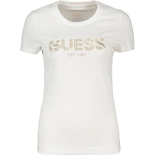 GUESS t-shirt bold logo laminato donna
