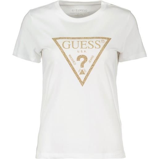 GUESS t-shirt logo gold donna