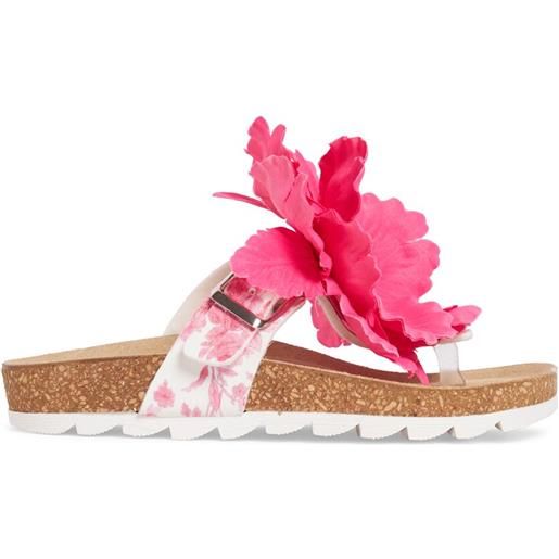 MONNALISA sandali con fiori e glitter