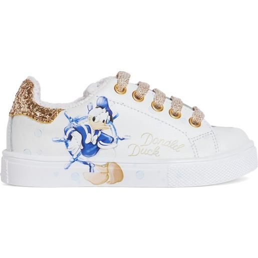 MONNALISA sneakers paperino in pelle con stampa