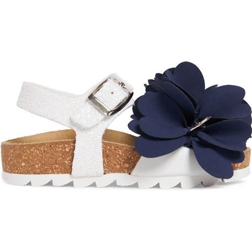 MONNALISA sandali con fiore e glitter