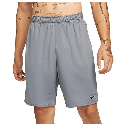 Nike dv9328-084 m nk df totality knit 9 in ul pantaloncini uomo smoke grey/black/smoke grey/black taglia s