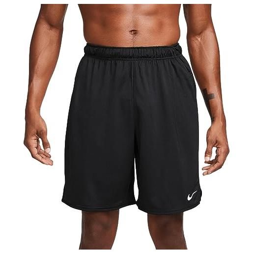 Nike dv9328-010 m nk df totality knit 9 in ul pantaloncini uomo black/black/iron grey/white taglia m