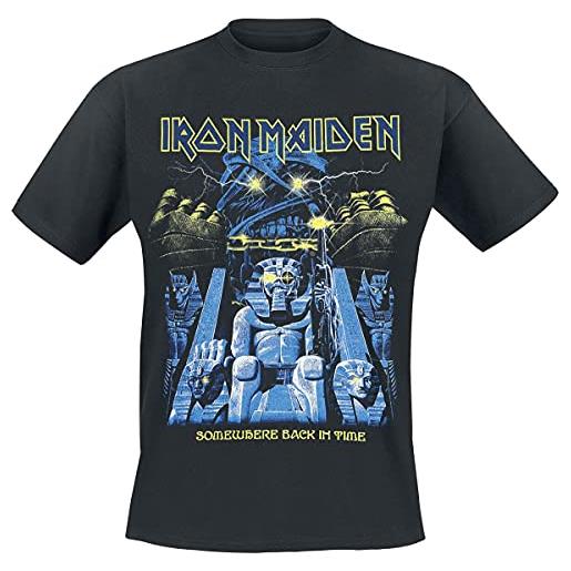 Iron Maiden back in time mummy uomo t-shirt nero xxl 100% cotone regular