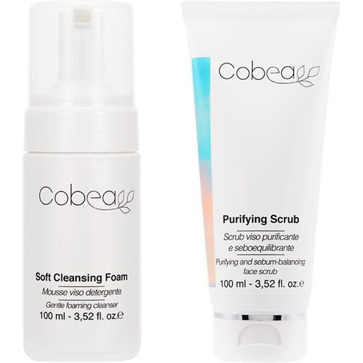 Cobea duo soft cleansing foam + purifying scrub