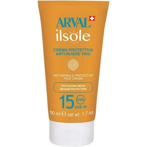 Arval ilsole crema protettiva antirughe viso spf 15 50ml