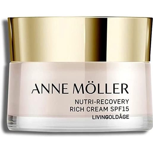 Anne Moller livingold. Age nutri-recovery rich cream spf15 crema ricca nutriente restitutiva 50 ml