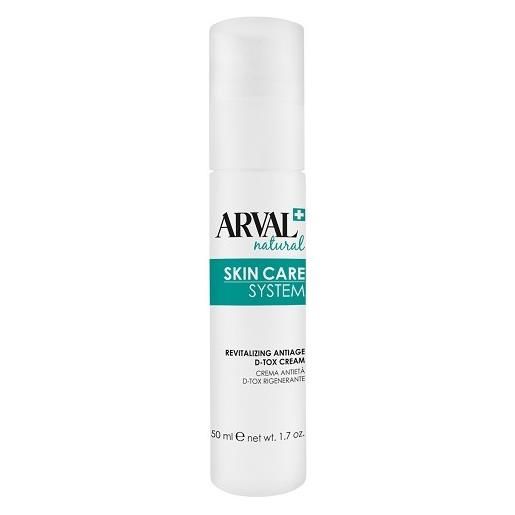 Arval natural skin care system crema antietà d-tox rigenerante 50ml
