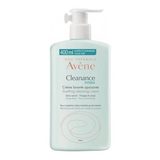 Avene cleanance hydra crema detergente lenitiva per pelle secca e sensibile 400 ml