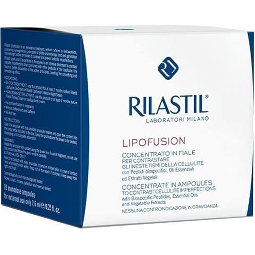 Rilastil lipofusion concentrato in fiale per contrastare gli inestetismi della cellulite 10x7,5 ml