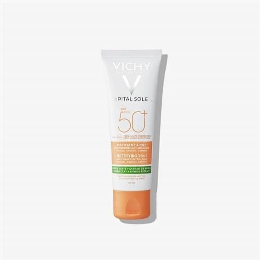 Vichy capital soleil trattamento opacizzante viso 3 in 1 spf50+ 50 ml