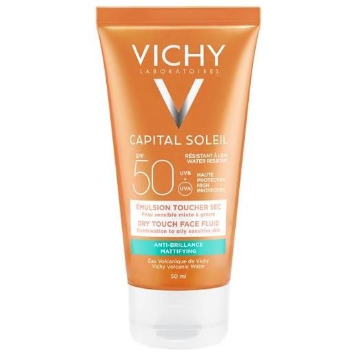 Vichy capital soleil emulsione solare viso anti-luciditá effetto asciutto spf50 50 ml