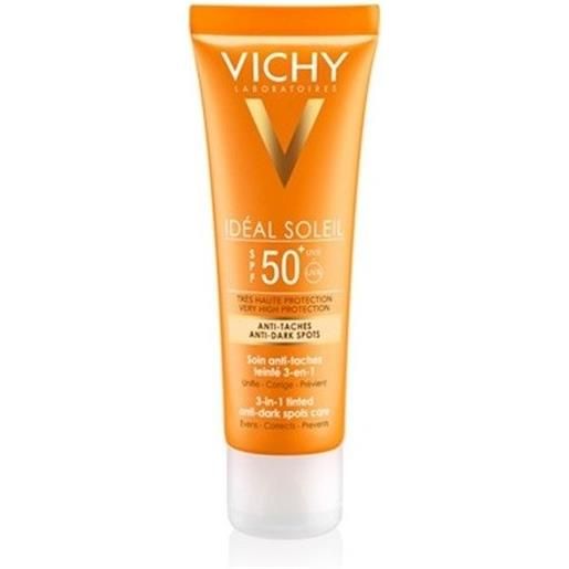 Vichy capital soleil trattamento solare anti-macchie colorato 3 in 1 spf50+ 50 ml