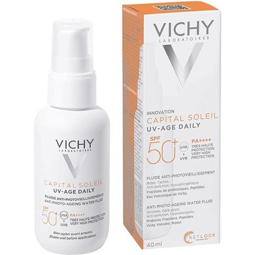 Vichy capital soleil uv-age daily spf50+ fluido anti-fotoinvecchiamento 40 ml