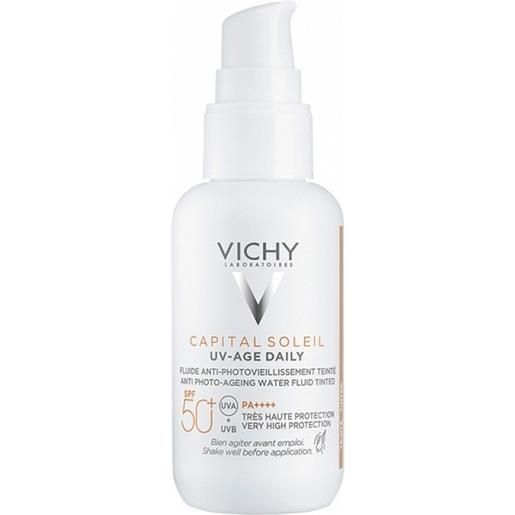 Vichy capital soleil uv-age daily spf50+ fluido colorato uniformante anti-fotoinvecchiamento 40 ml