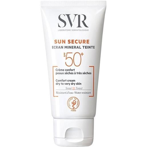 SVR sun secure ecran mineral teinte spf 50+ crema confortevole per pelle secca 50 ml