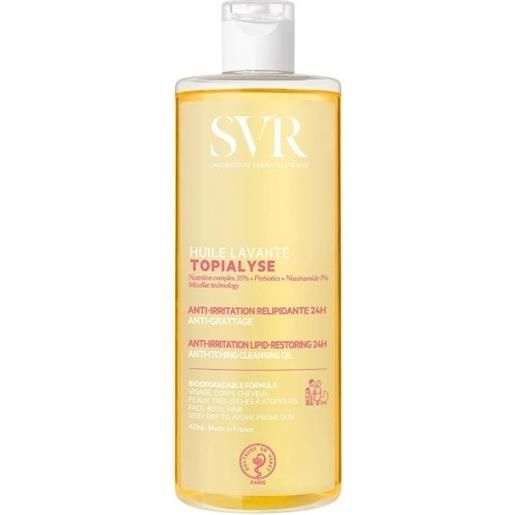 SVR topialyse huile lavante olio detergente relipidante anti-irritazioni viso e corpo 400 ml