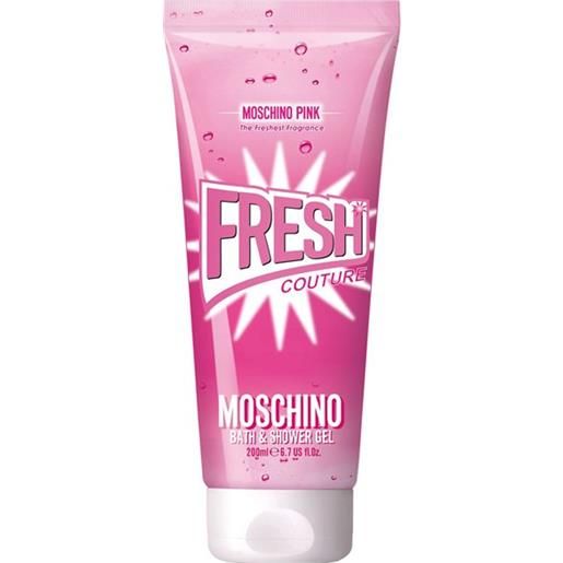 Moschino pink fresh couture bath & shower gel 200ml