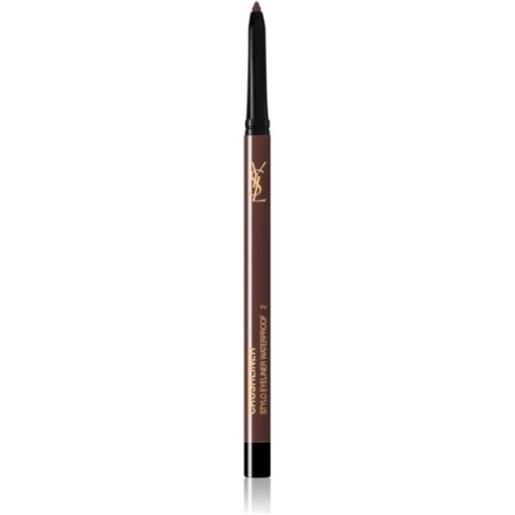 Yves Saint Laurent crushliner stylo eyeliner waterproof - 02 brun universel