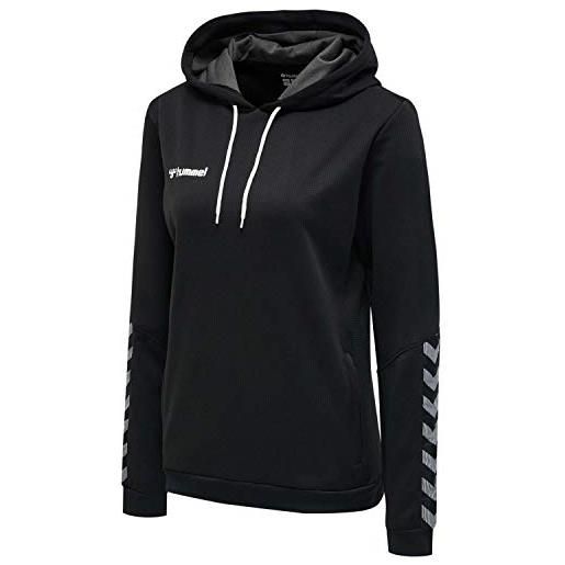hummel hmlauthentic poly hoodie woman color: black/white_talla: m