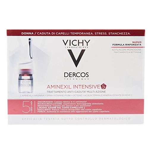 Vichy dercos aminexil intensive 5 - trattamento anticaduta donna, 42 fiale