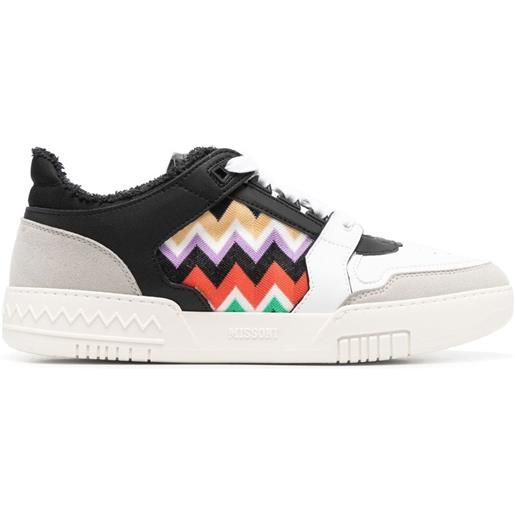 Missoni sneakers con design color-block - bianco