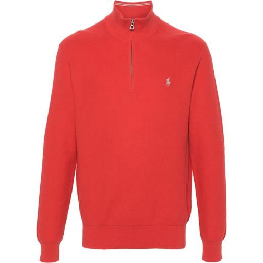 Polo Ralph Lauren maglione con ricamo - rosso