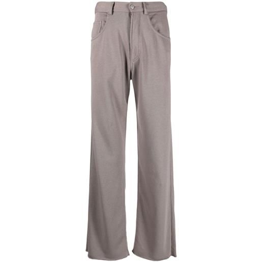 MM6 Maison Margiela pantaloni dritti - grigio